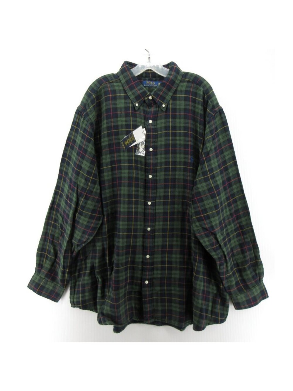 Polo Ralph Lauren Shirt 2XB Big Button Down Plaid Heritage Preppy